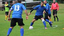 Fotbalová I.B třída: Slavoj Husinec - Osek B 4:2.