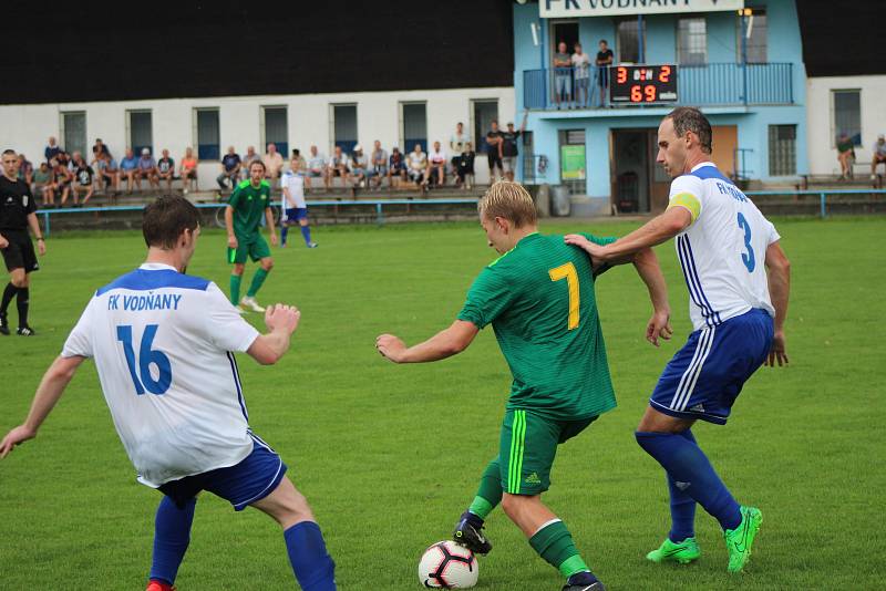 Fotbalová I.A třída: Vodňany - Prachatice 3:3.