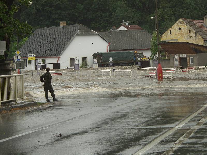 Povodně 2002 - Prachaticko - Husinec