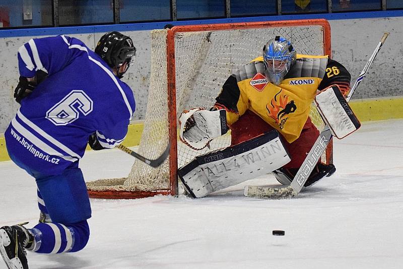 KL ledního hokeje: HC Vimperk - TJ Bpžetice 9:0 (3:0, 3:0, 3:0).