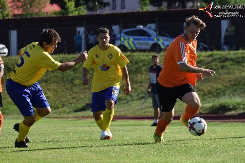 Fotbalová příprava mužů: Vimperk - Prachatice B 2:3.