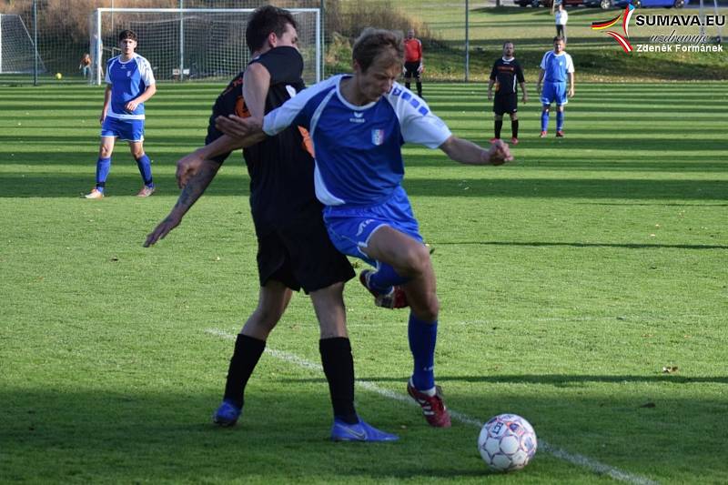 Fotbalový OP Prachaticka: Vacov B - Volary 5:2.