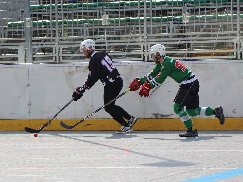 II. liga hokejbalistů: Flames Volary - Nová Včelnice 5:4.