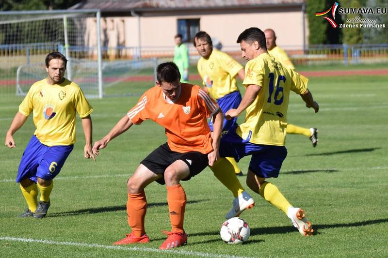 Fotbalová příprava mužů: Vimperk - Prachatice B 2:3.