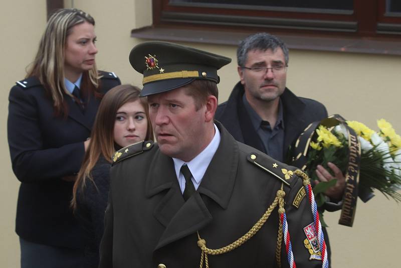 Pohřeb Tomáše Procházky v jeho rodných Prachaticích.