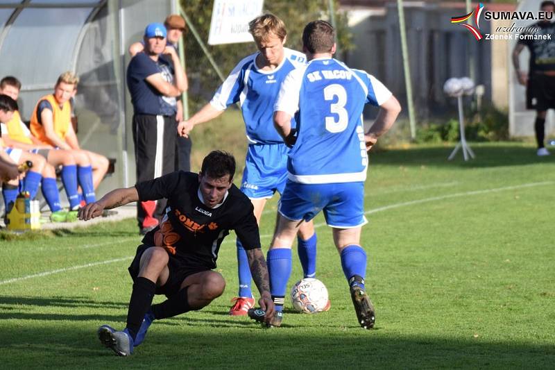 Fotbalový OP Prachaticka: Vacov B - Volary 5:2.