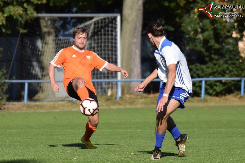 Fotbalová A třída: Vodňany - Vimperk 3:1.