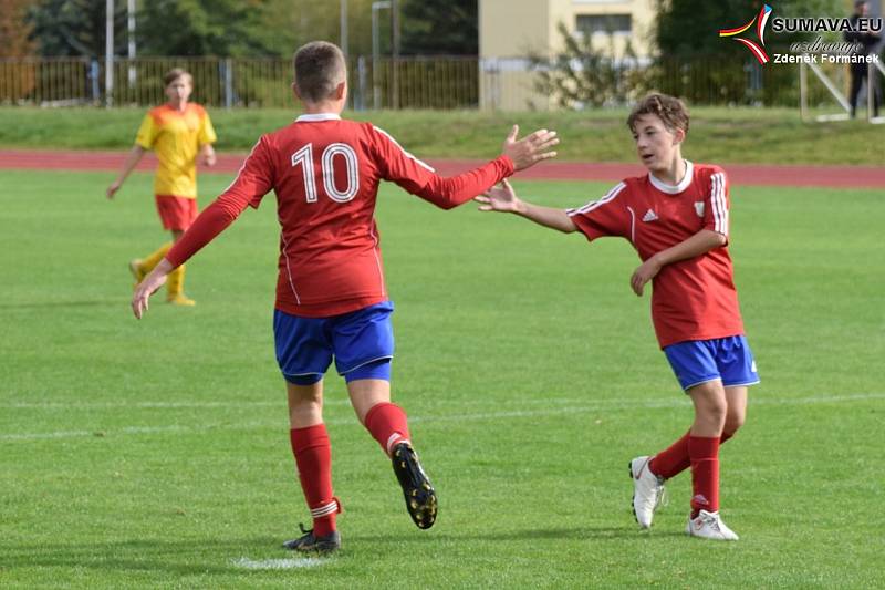 KP starších žáků: Vimperk - Meteor Tábor / Větrovy 13:1.