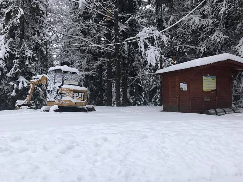 Šumava je komplet bílá.