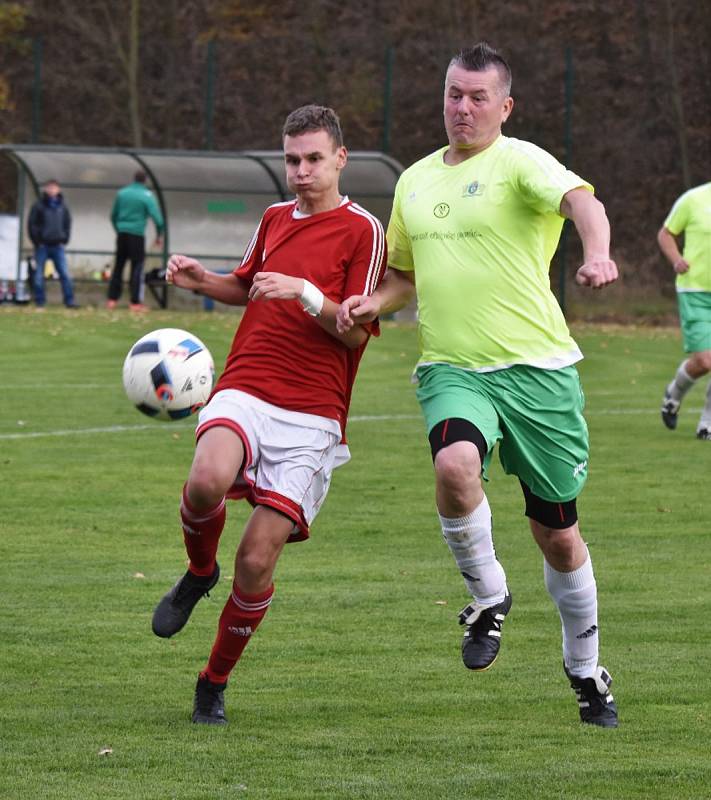 Fotbalová B třída: Strunkovice - Stachy 7:0.