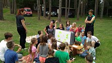 Hry a soutěže provázejí děti, které vyrazily na letní tábor se ZŠ Vodňanská.