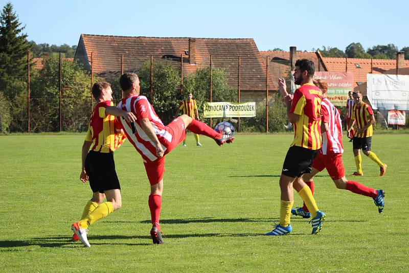 Fotbalová B třída: Netolice - Kamenný Újezd 0:2.