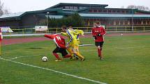 Prachatice (v červeném) - Veselí 1:0.