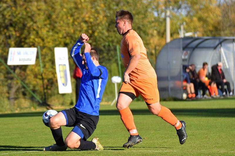 Fotbalová I.B třída: Vacov - Bělčice 0:1.