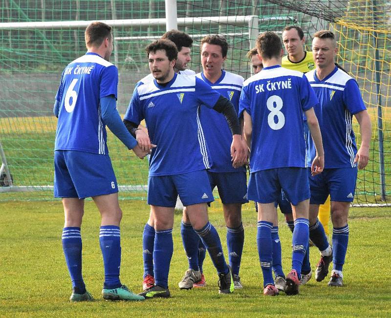 Fotbalová B třída: Osek B - Čkyně 1:4.