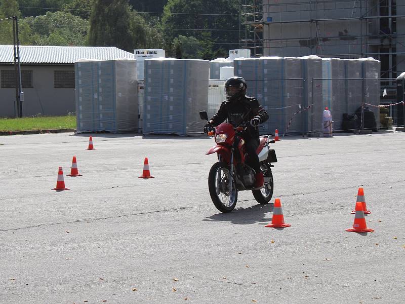 Místo, kde mohou skládat prachatičtí motorkáři praktické zkoušky, je v blízkosti Klimy.