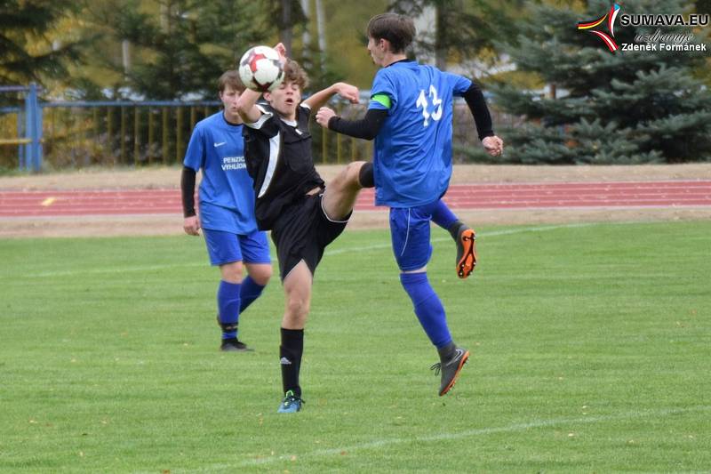 Starší dorost: Vimperk - Čtyři Dvory 3:2 (0:2).