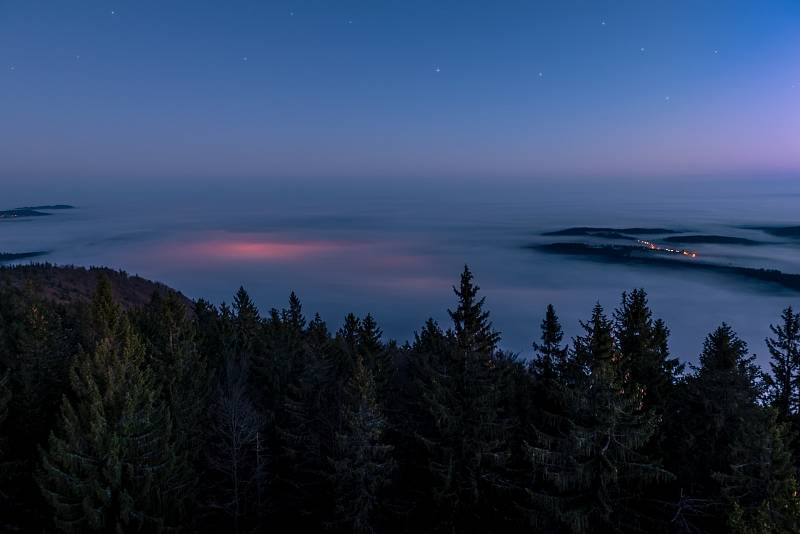 Pohled z Libínské rozhledny a Volarsko očima Petra Moravce..