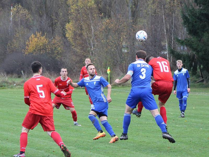 Fotbalová I.A třída: SK Čkyně - 1. FC Netilice 5:0 (0:0).