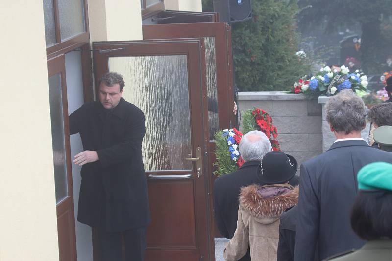 Pohřeb Tomáše Procházky v jeho rodných Prachaticích.
