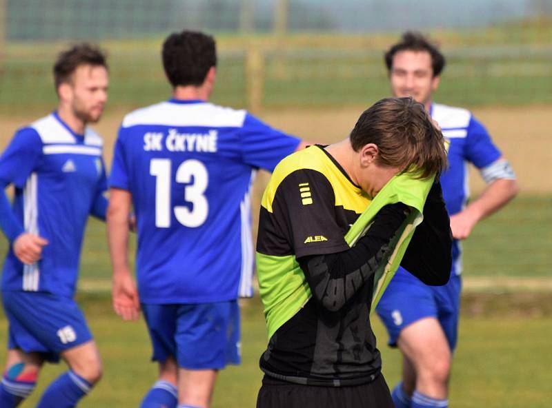 Fotbalová B třída: Osek B - Čkyně 1:4.