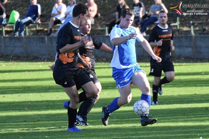 Fotbalový OP Prachaticka: Vacov B - Volary 5:2.