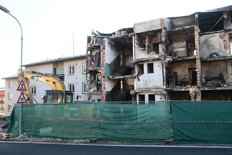 Demolice vybuchlého objektu v Lenoře začala ve čtvrtek 5. prosince.