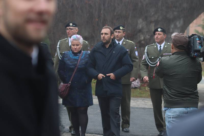 Pohřeb Tomáše Procházky v jeho rodných Prachaticích.