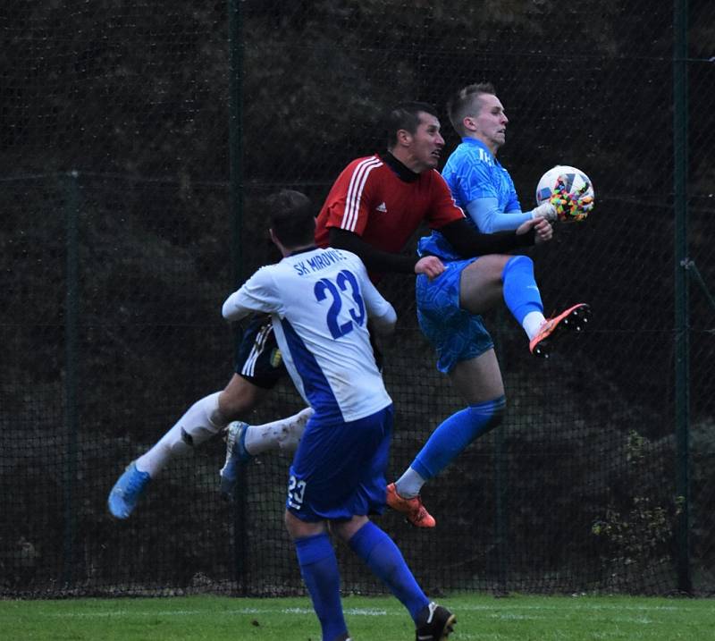 Fotbalová I.A třída: Strunkovice - Mirovice 2:1 (1:1).