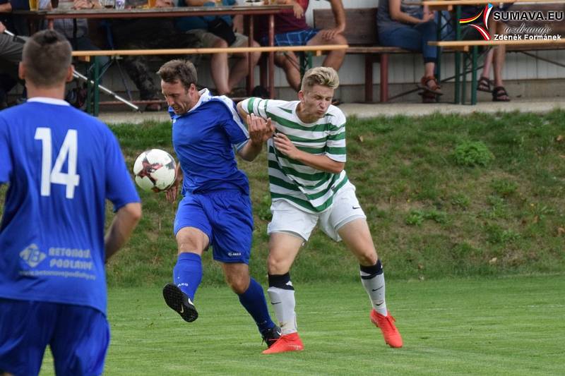 Fotbalová I.B třída: Vacov - Husinec 7:1.