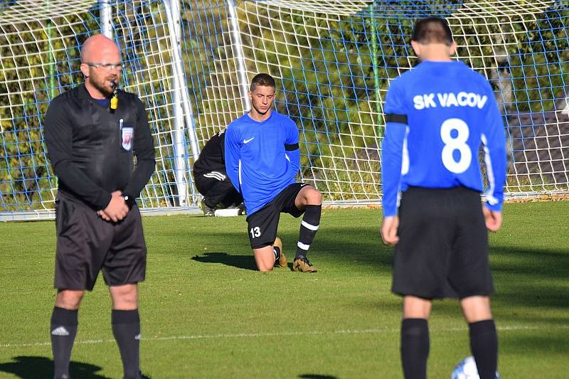 Fotbalová I.B třída: Vacov - Bělčice 0:1.