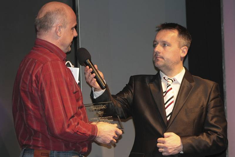 Na pódiu musel Jana Vastla při přebírání ceny za první místo v anketě Sportovec roku 2014 zastoupit Jiří Lutovský.