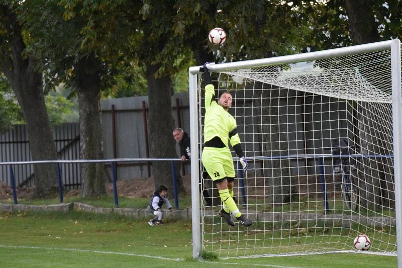 Vimperští fotbalisté vyhráli ve Vodňanech 1:0.