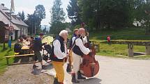 Zahájení plavení na Schwarzenberském plavebním kanále na Jeleních Vrších.