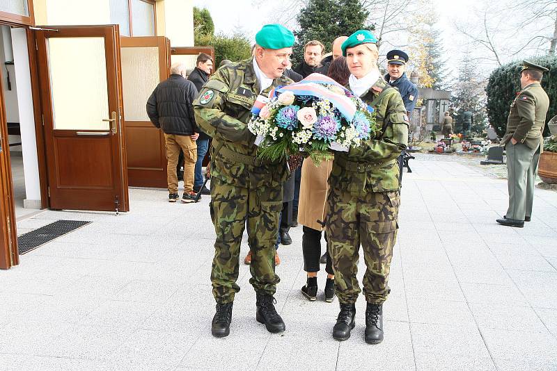 Uctění památky válečných veteránů v Prachaticích.