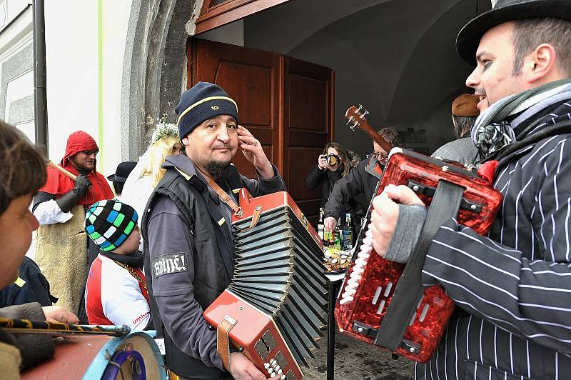 Masopustní průvod se prošel Vimperkem.