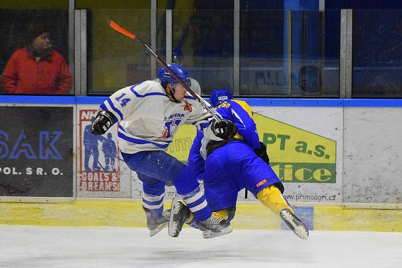 Hokejová KL: HC Vimperk - HC Milevsko 3:0.