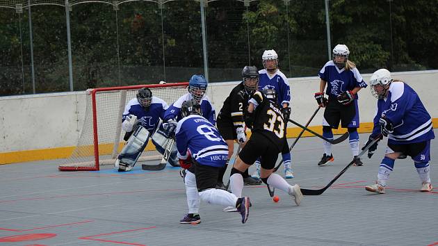 Hokejbalová liga žen - turnaj v Prachaticích.
