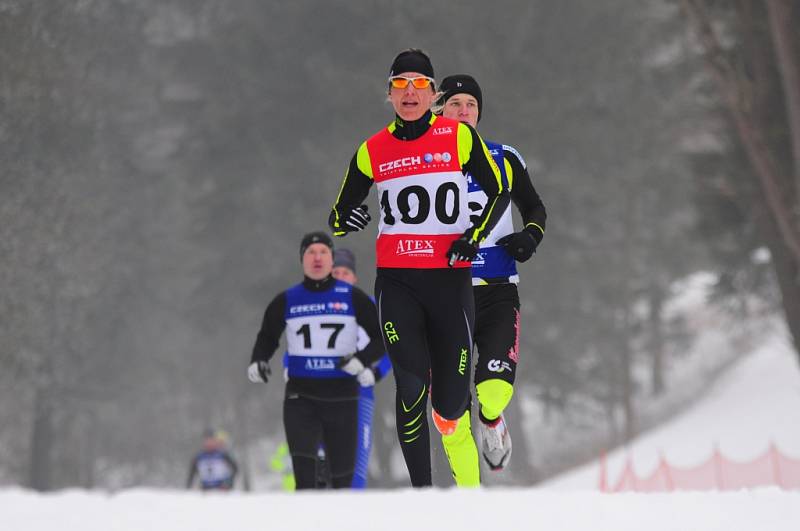 MČR v zimním triatlonu 2015 na Vodníku.