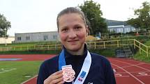 Ludmila Kozlová vybojovala na MČR starších žákyň bronzovou medaili v chůzi na tři kilometry.
