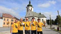 Po trase Zlaté stezky běželi sportovci z Prachatic do Grainetu. Foto: Jana Kocourková