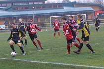 Prachatice (červené dresy) - Soběslav 3:0.