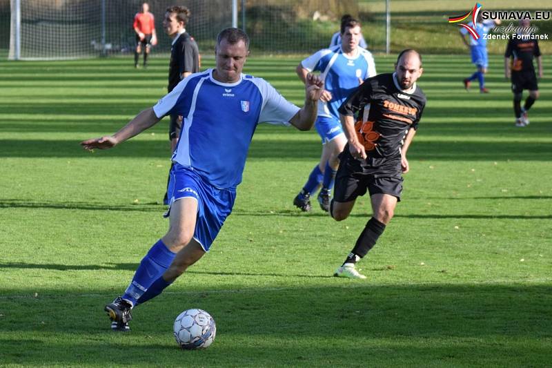 Fotbalový OP Prachaticka: Vacov B - Volary 5:2.