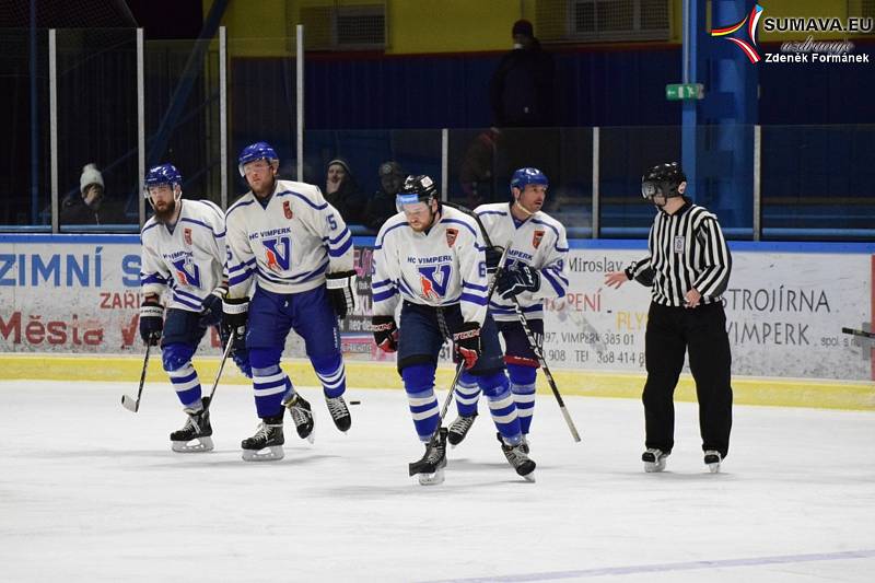 Hokejová Krajská liga: HC Vimperk - HC Milevsko 3:2.