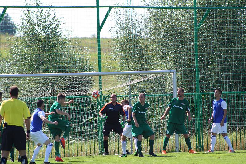 Fotbalový krajský přebor: Lažiště - Třeboň 3:2.