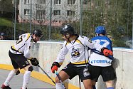 Extraliga hokejbalistů: HBC Prachatice - Hokejbal Letohrad 3:8 (2:1, 0:2, 1:5).