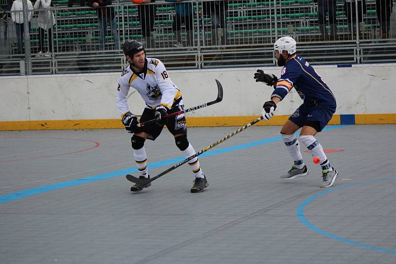 Extraliga hokejbalistů: HBC Prachatice - Elba DDM Ústí nad Labem 5:4 ss (3:1 (1:1, 0:2 - 0:0).