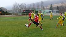 Prachatice (v červeném) - Veselí 1:0.