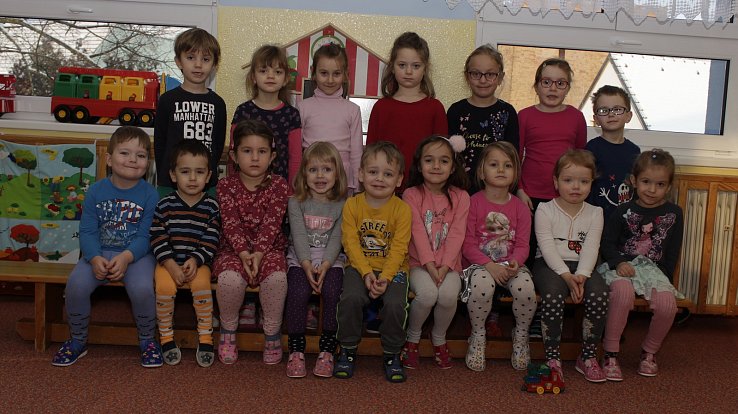 Modrá třída v Mateřské škole Prachatice v Zahradní ulici.