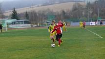 Prachatice (v červeném) - Veselí 1:0.